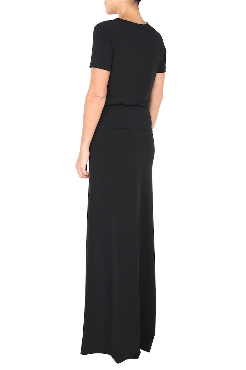 Straight Jersey Skirt (Black)