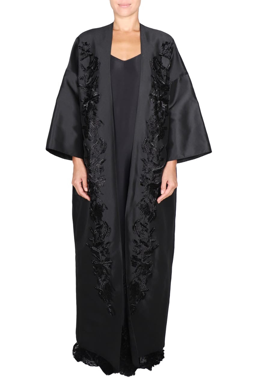 Hand Embelleshed Cover Up (Black Black)