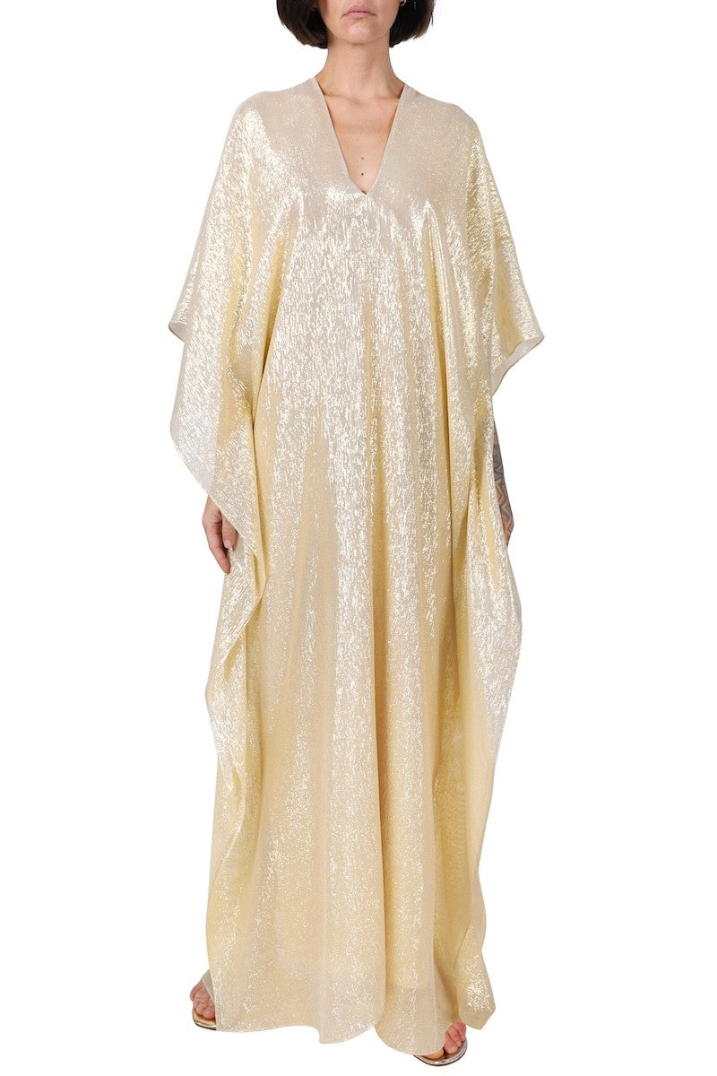 Metallic Lamé Boubou Caftan (Gold)