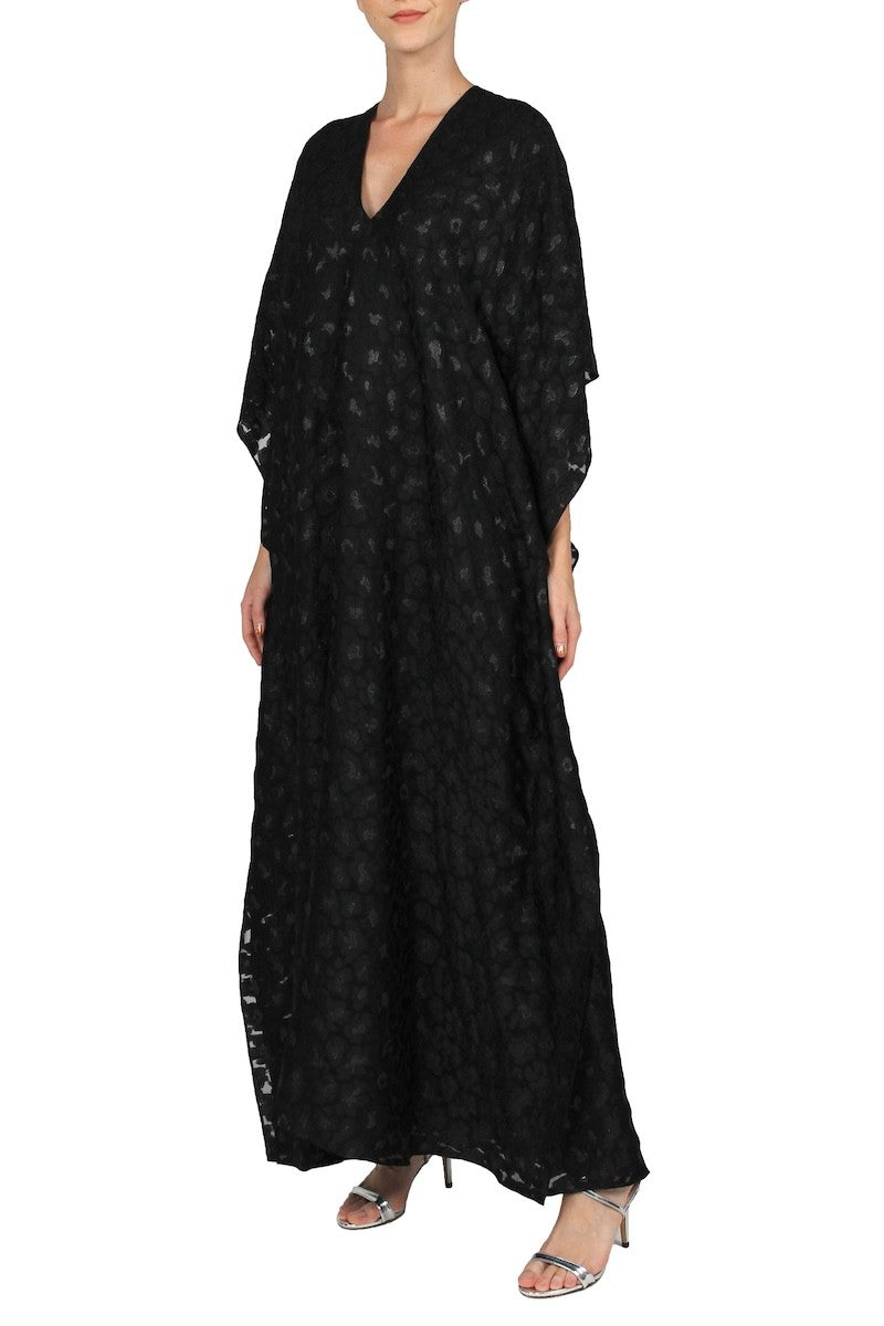 Small Flower Boubou ( Black Black)