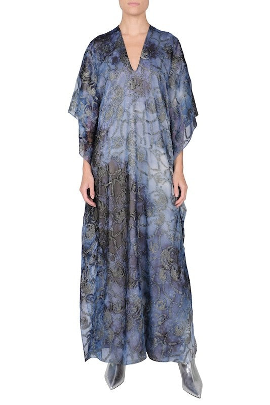 Silver Flower Ombre Boubou