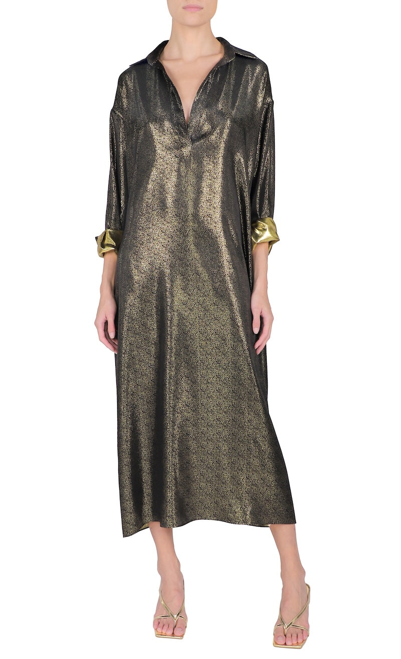 Sparkle Dress (Black  Gold)