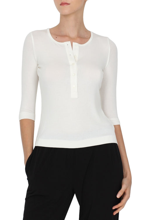 Ribbed Tunisien Tshirt (Off White)
