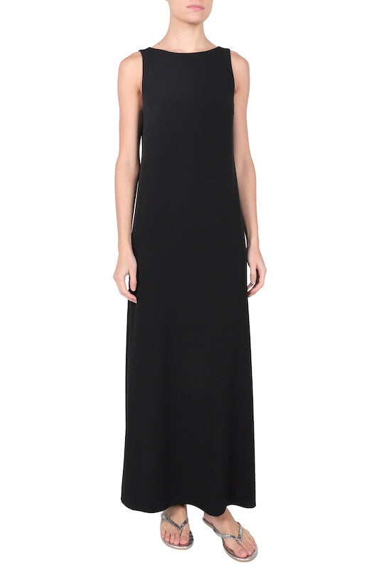 Jersey Sleeveless Dress ( Black)