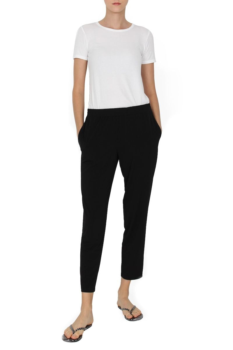 Jersey Cropped Pants (Black)
