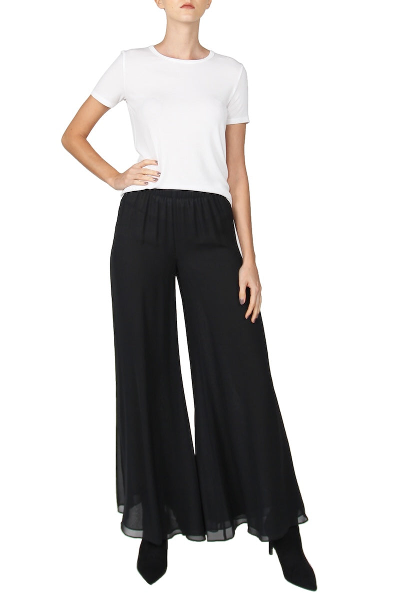 Double Georgette Pants (Black)