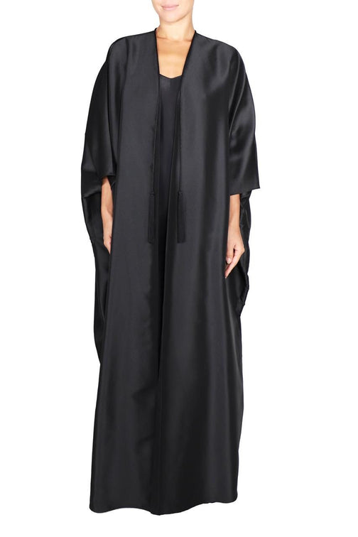 Cover Up with Handmade Tassels ( Black)