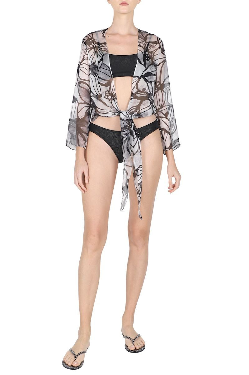 Short Printed Cover Up (Hibiscus)