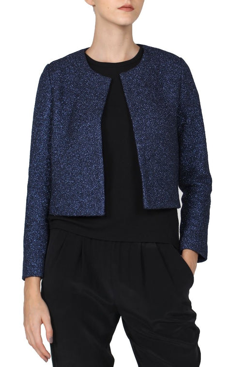 Lurex Jacket (Midnight Blue)