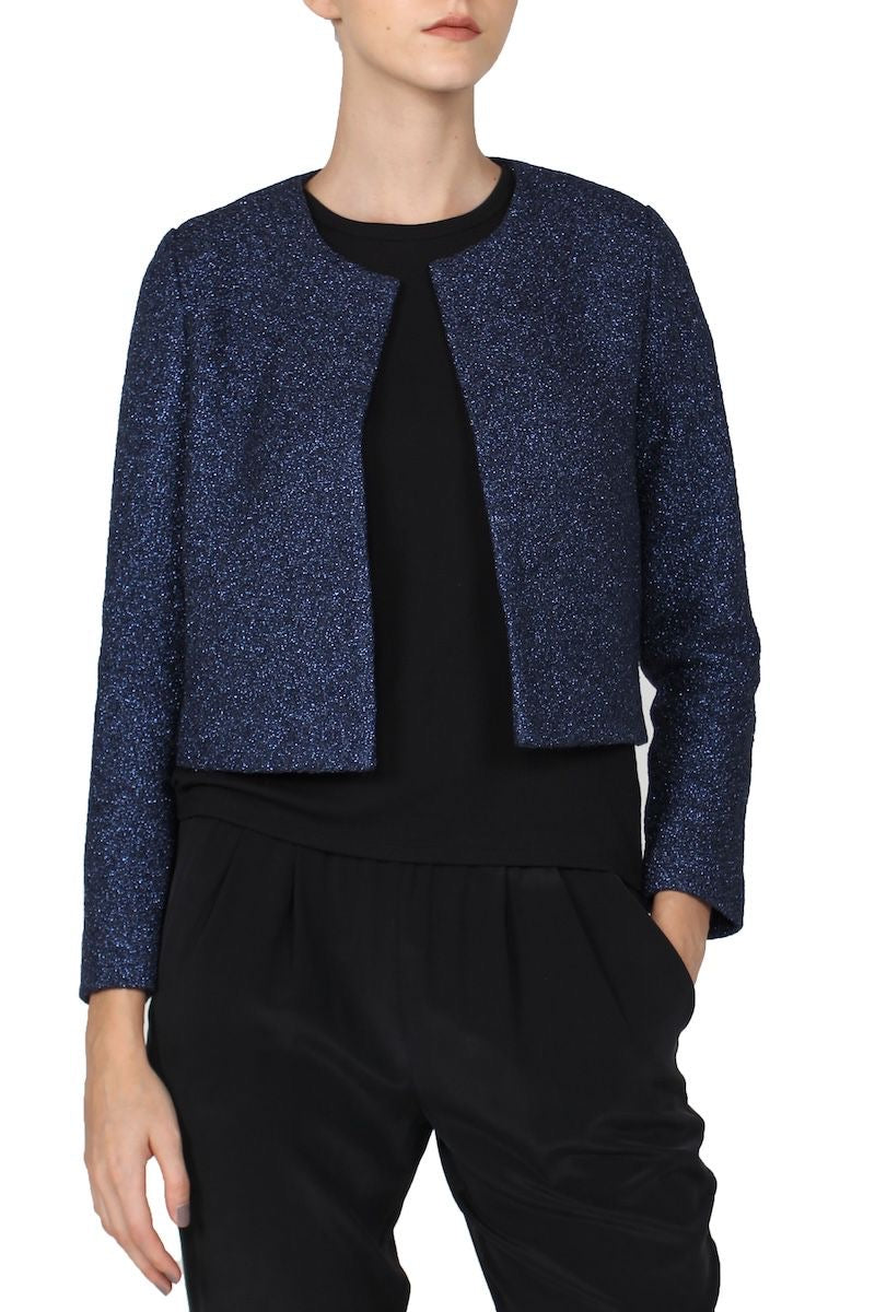 Lurex Jacket (Midnight Blue)