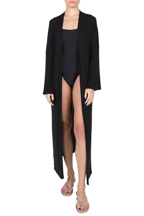 Silk Modal Cover Up (Black)