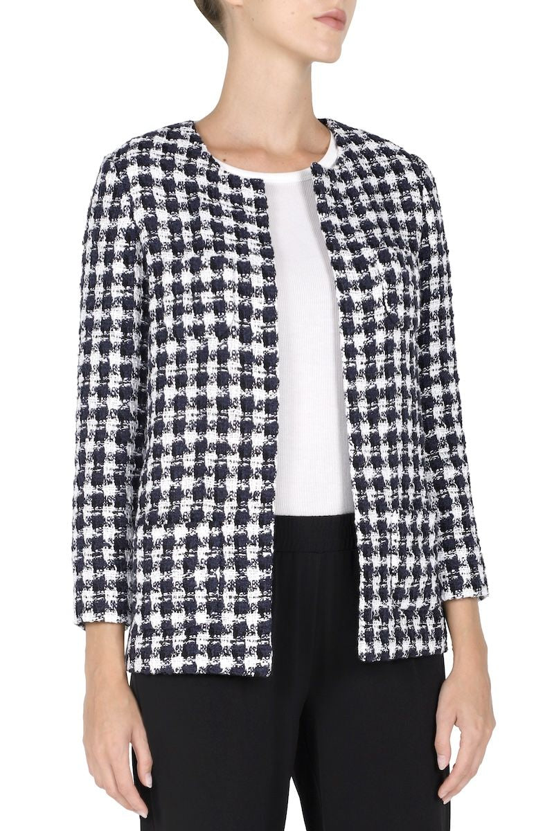 Tweed Jacket (White Black)