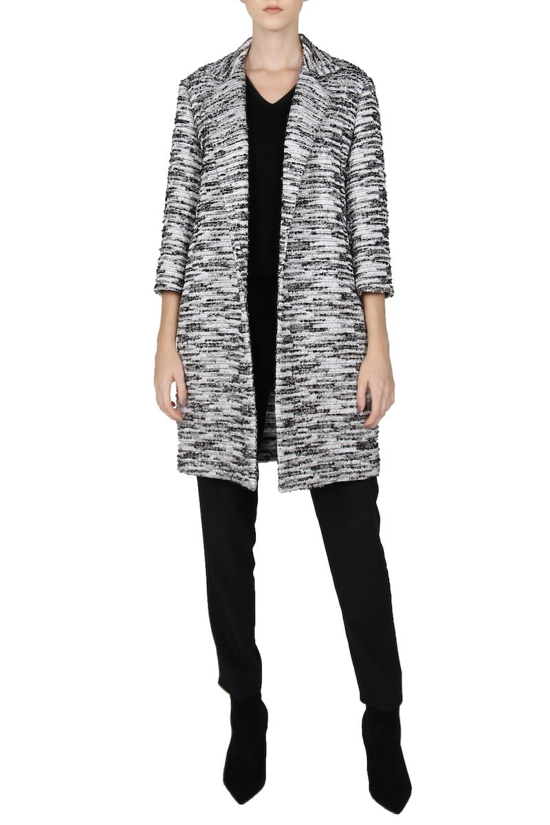 Short Trech Coat (White Black Silver)