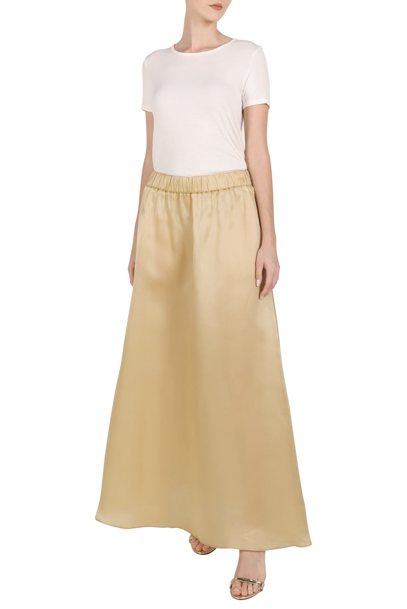 Organze A Line Skirt (Gold)