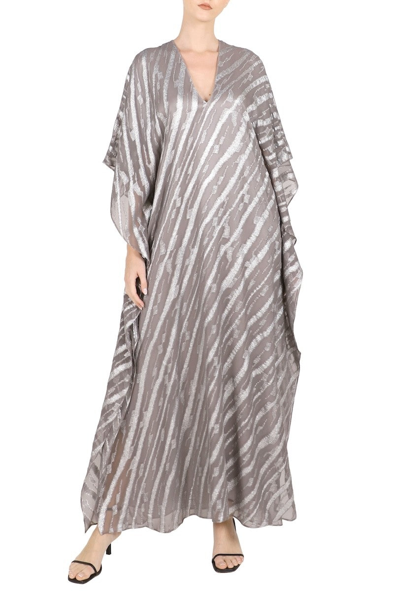 Ivy Lurex Boubou (Grey Silver)