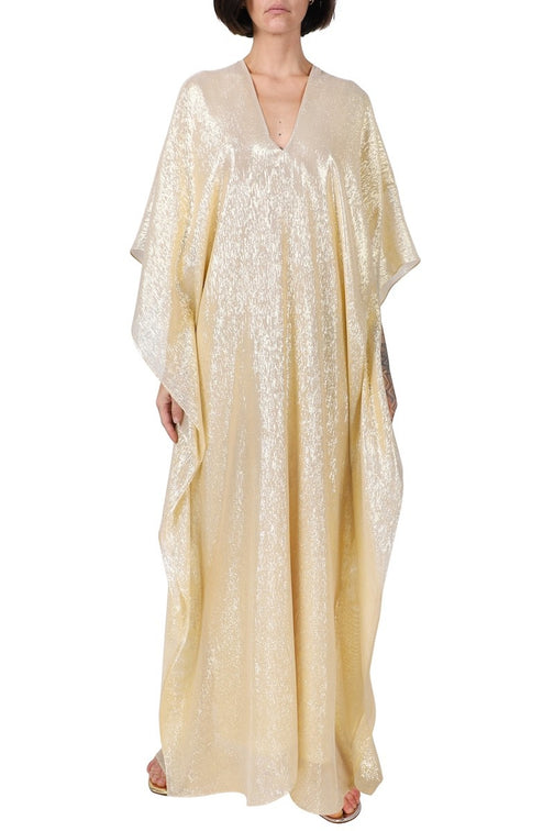 Metallic Lamé Boubou Caftan (Gold)