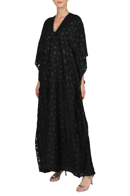 Small Flower Boubou ( Black Black)