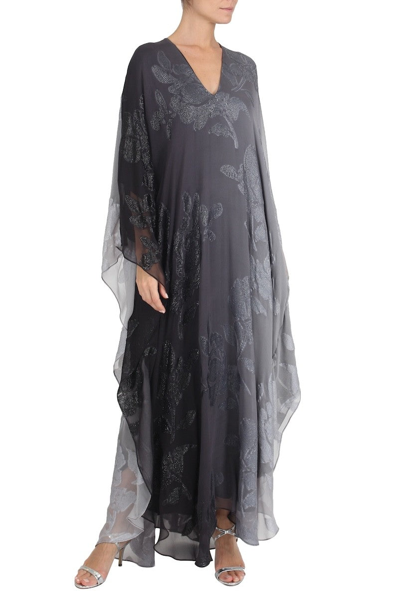 Big Ombre Boubou (Black Silver Ombre)