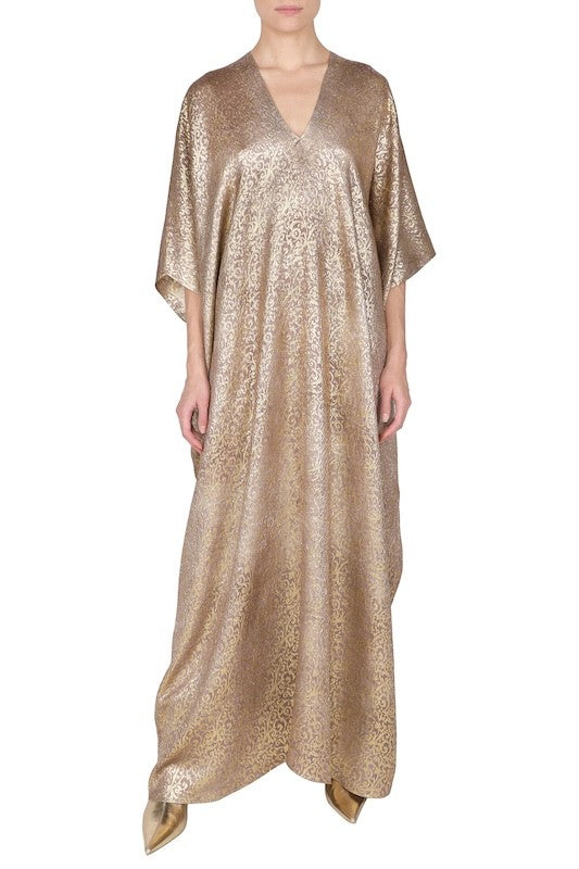 Fine Arabesque Boubou (Beige Gold)