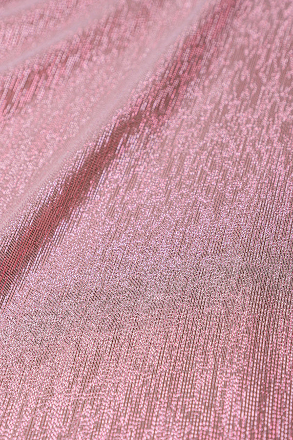 Metallic Racer Back Sun Dress in Rose