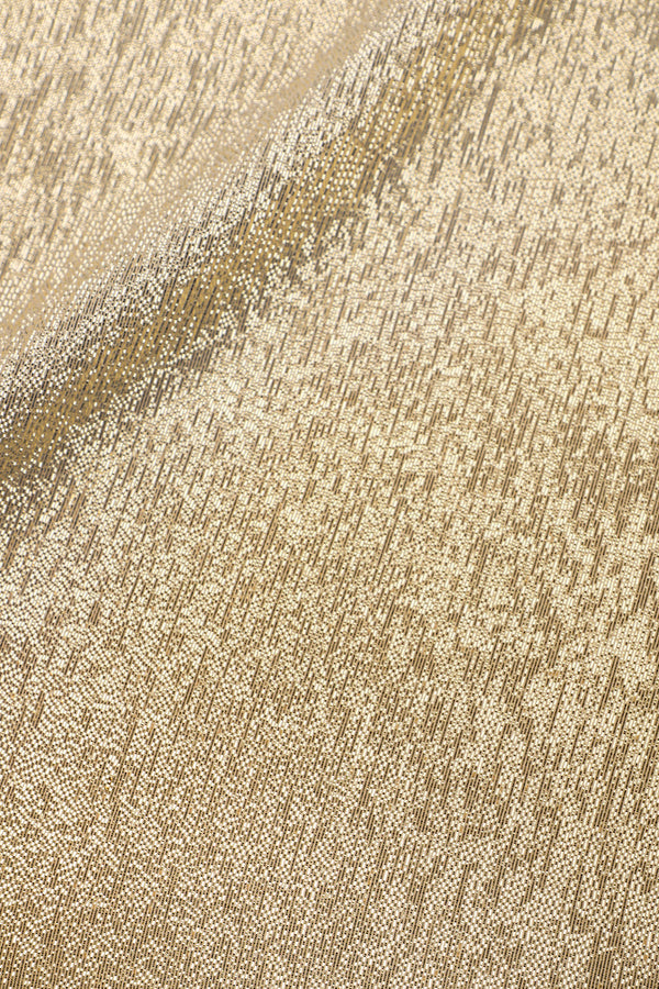 Metallic Lamé Silk Chiffon Boubou Caftan One Size Luxury Gold Evening Kaftan