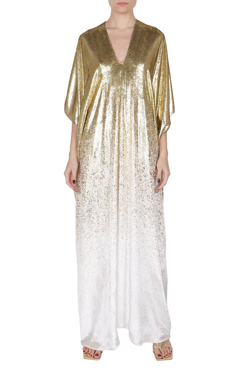 Metallic Ombre Boubou ( White Gold)
