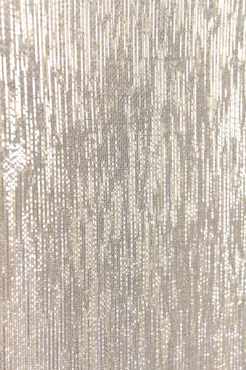 Metallic Lamé Silk Chiffon Boubou Caftan One Size Luxury Silver and Gold Evening Kaftan